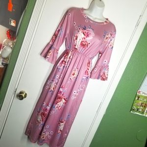 Size S-M Pink Floral Dress